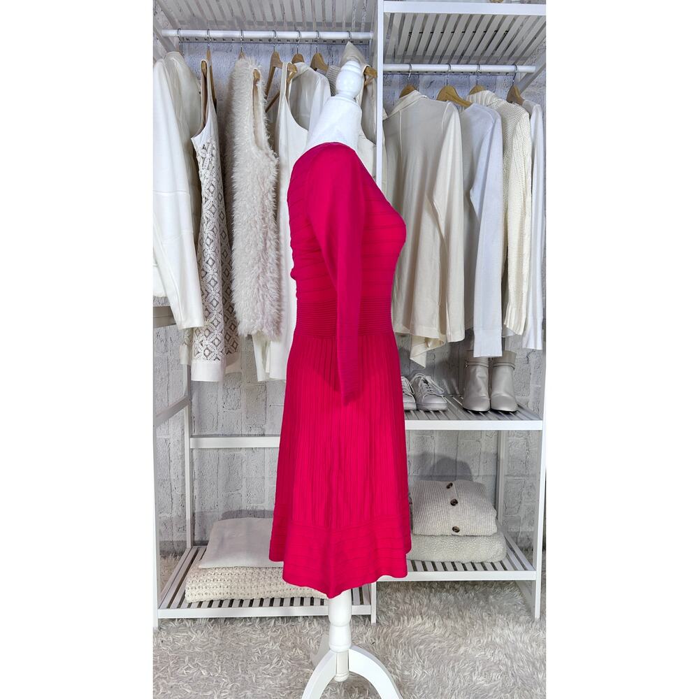 International Concepts Women's Size S Bright Pink 3/4 Sleeve Sweater Dress #0033 - Picture 2 of 4